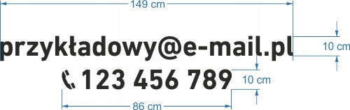 Litery cyfry ODBLASKOWE samoprzylepne napisy reklamowe na tablicę 10 cm Marka Drukant