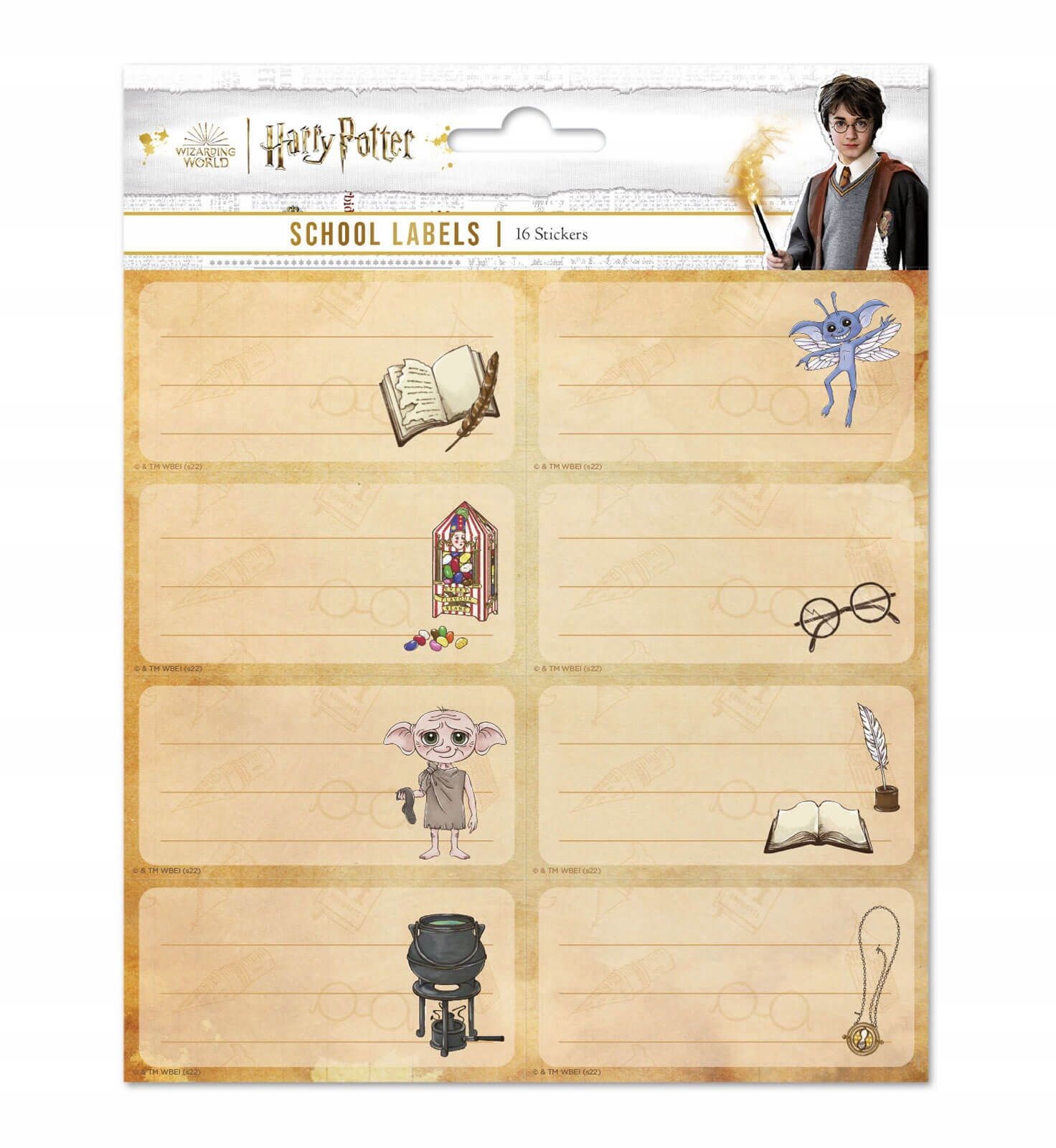 

Naklejki na zeszyty Harry Potter 16 sztuk
