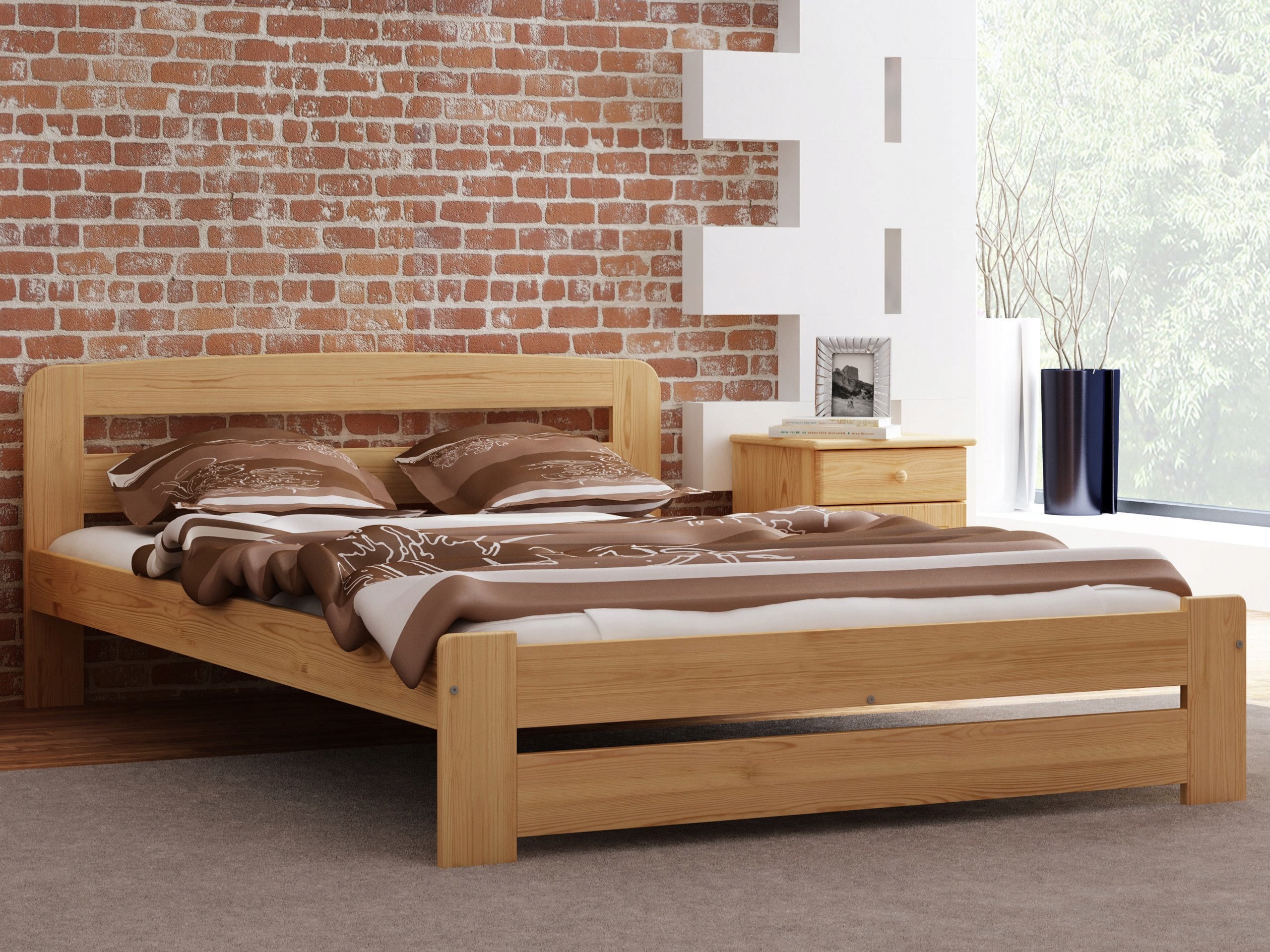 

Łóżko Lidia 180x200 kolor sosna Stelaż Classic