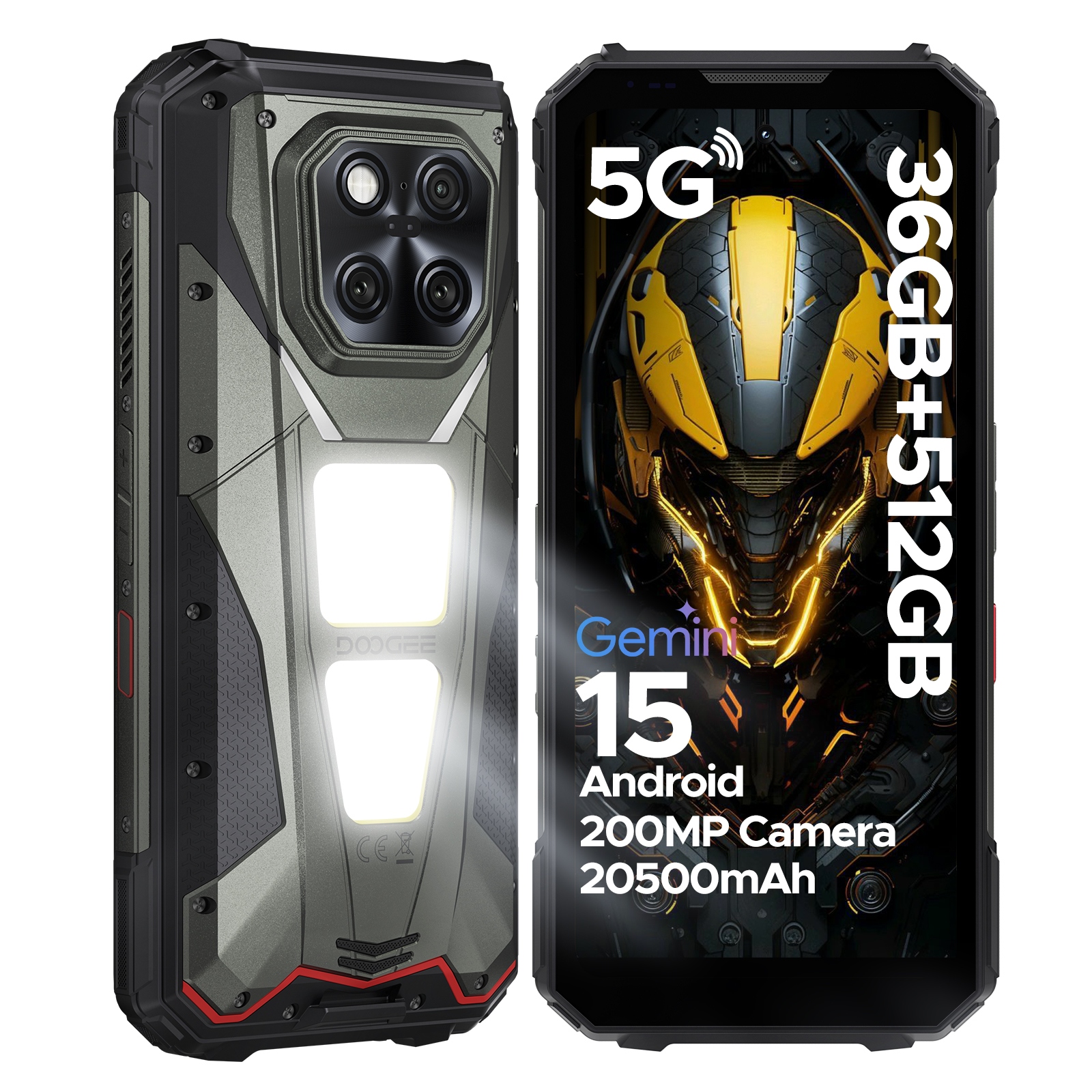 Smartphone Doogee VMaxLR 5G 36+512 Gb 20500 mAh 6,78" Fhd Dual SIM/NFC/černý