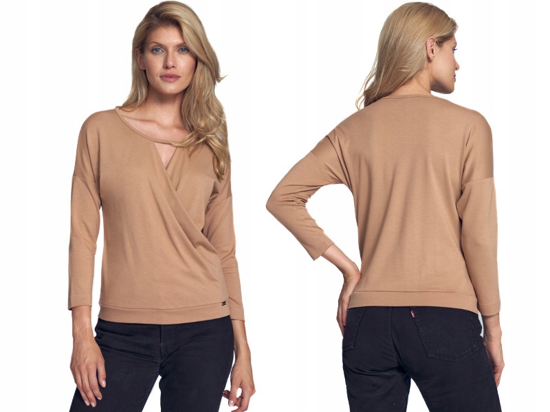 

elegancka Bluzka damska Kopertowy Dekolt 38 M