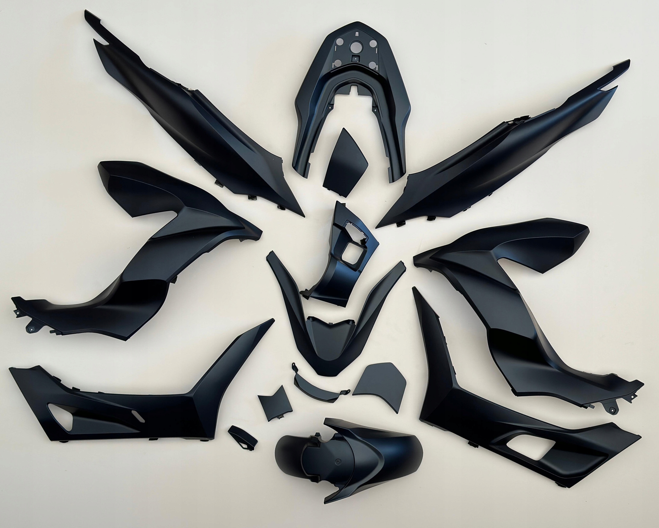 Šata Komplet x15 Spoiler Blatník Bok Honda Pcx 125 150 21-23 K1Z Modrý