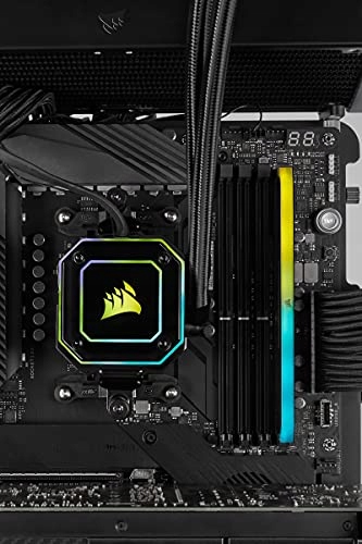 CORSAIR DDR4, 3200MHz 16GB 1x16GB Dimm, 16-20-20-38, XMP 2.0, Vengeance RGB RS, RGB LED, Black PCB, 1.35V, for AMD Ryzen & Intel — 11