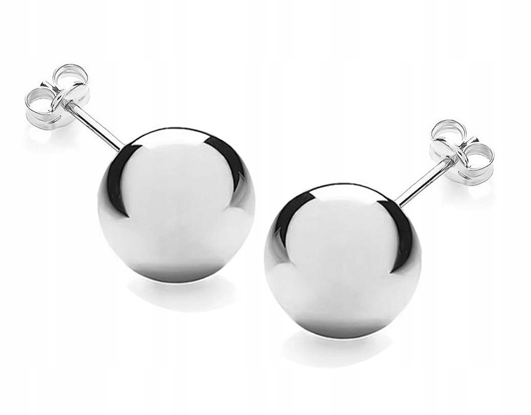 

Srebrne Kolczyki Kulki Kule Kuleczki Duże 12mm 925