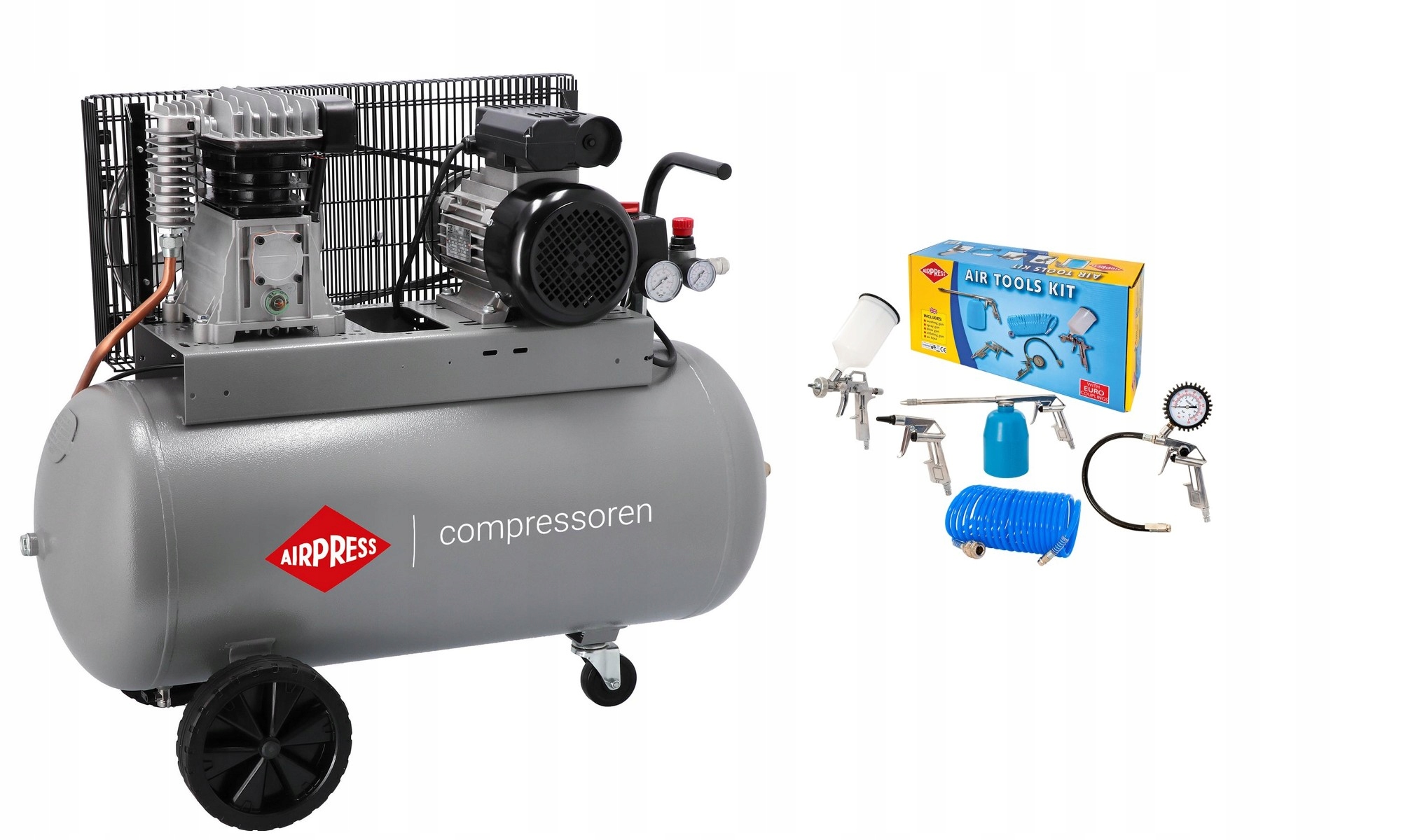 Airpress Sprężarka tłokowa HL 375-100+Akcesoria