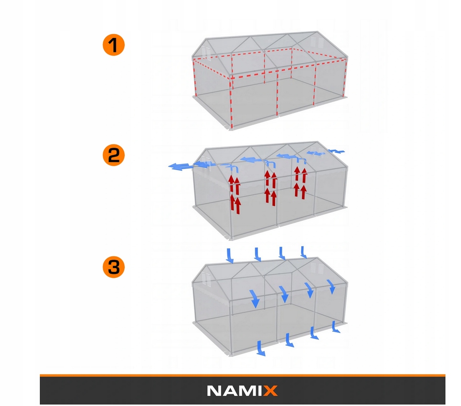 Namiot COMFORT 3x8 imprezowy ogrodowy RÓŻNE KOLORY Długość 8 m