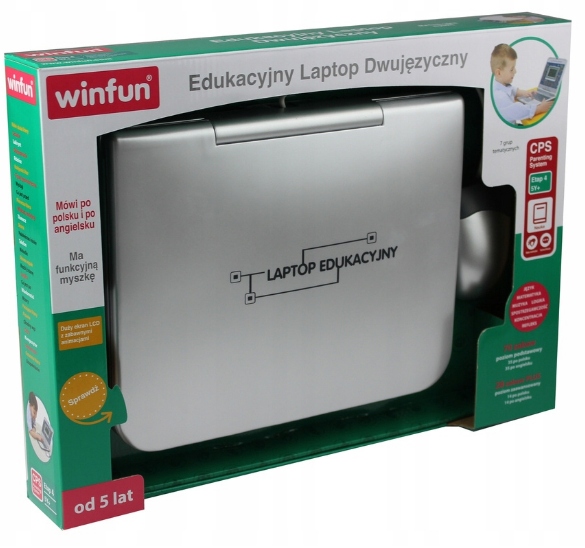 

Laptop Edukacyjny Dwujęzyczny Z Myszką Winfun