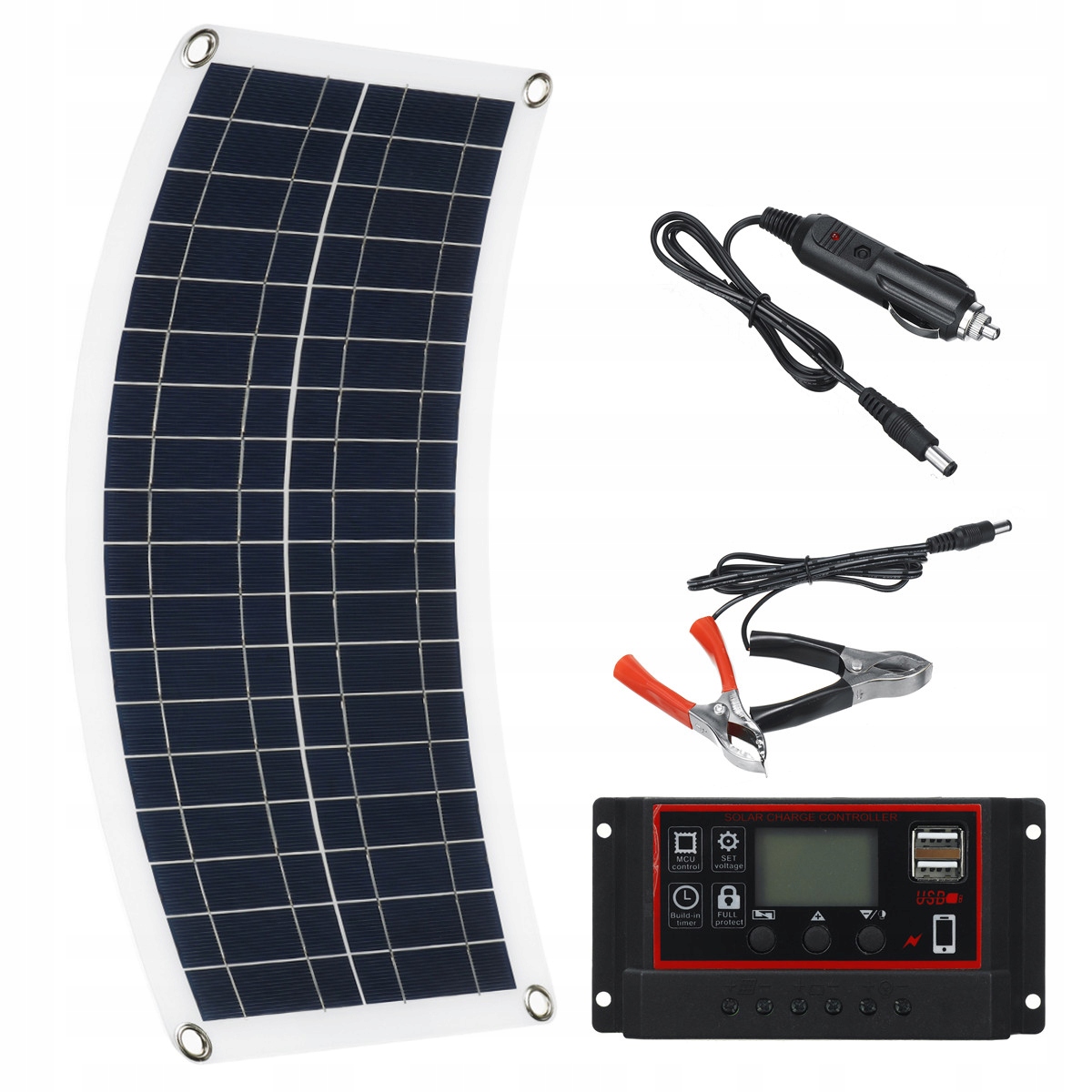 A8815800CVV - СОНЯЧНА ПАНЕЛЬ БАТАРЕЯ ГНУЧКА 30W 100A REGULATO