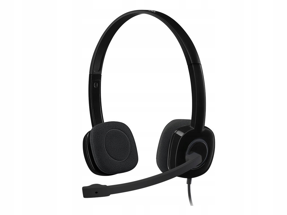 słuchawki z mikrofonem Logitech H151 czarne