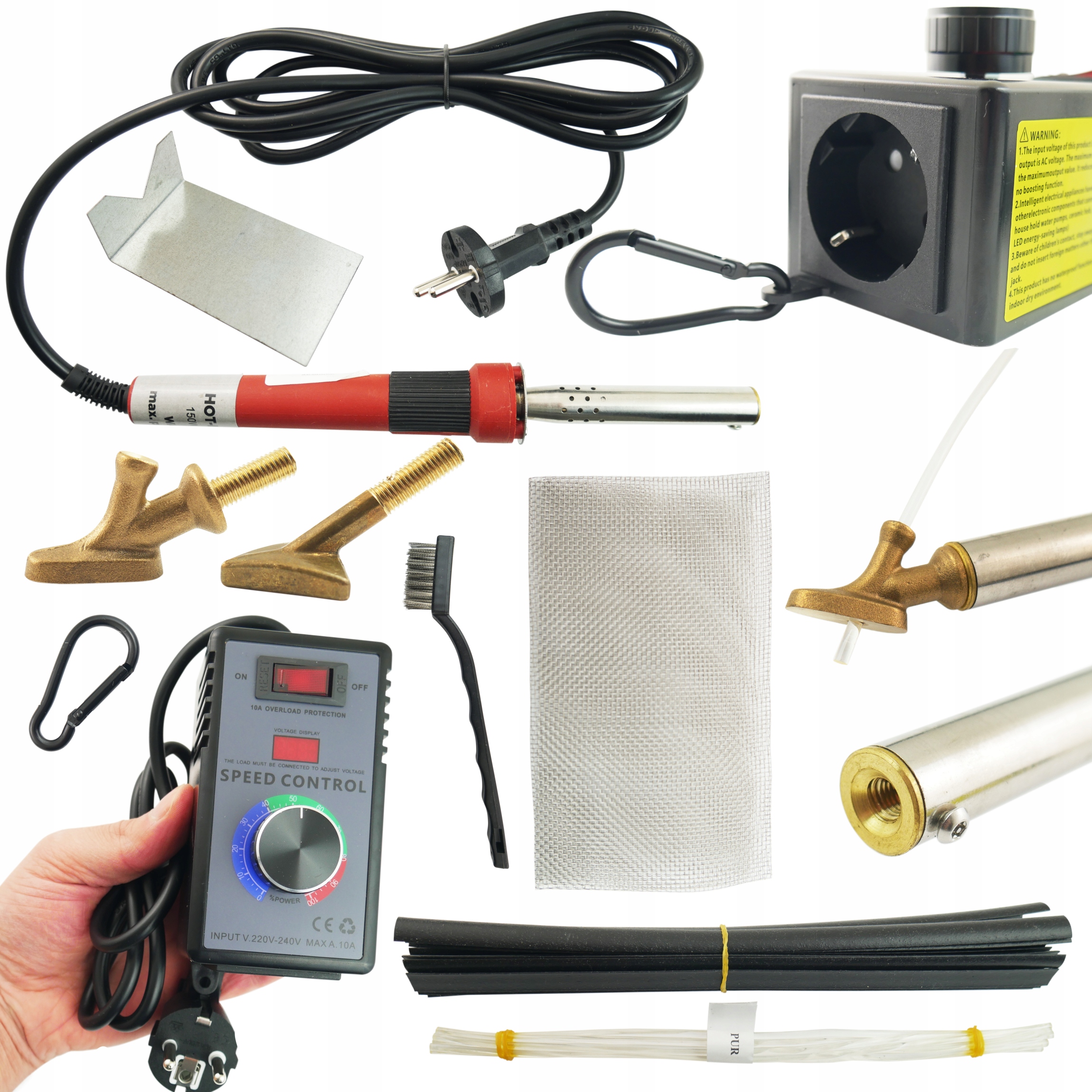 Plastová páječka Hot Iron 150W regulátor výkonu pro opravu nárazníků