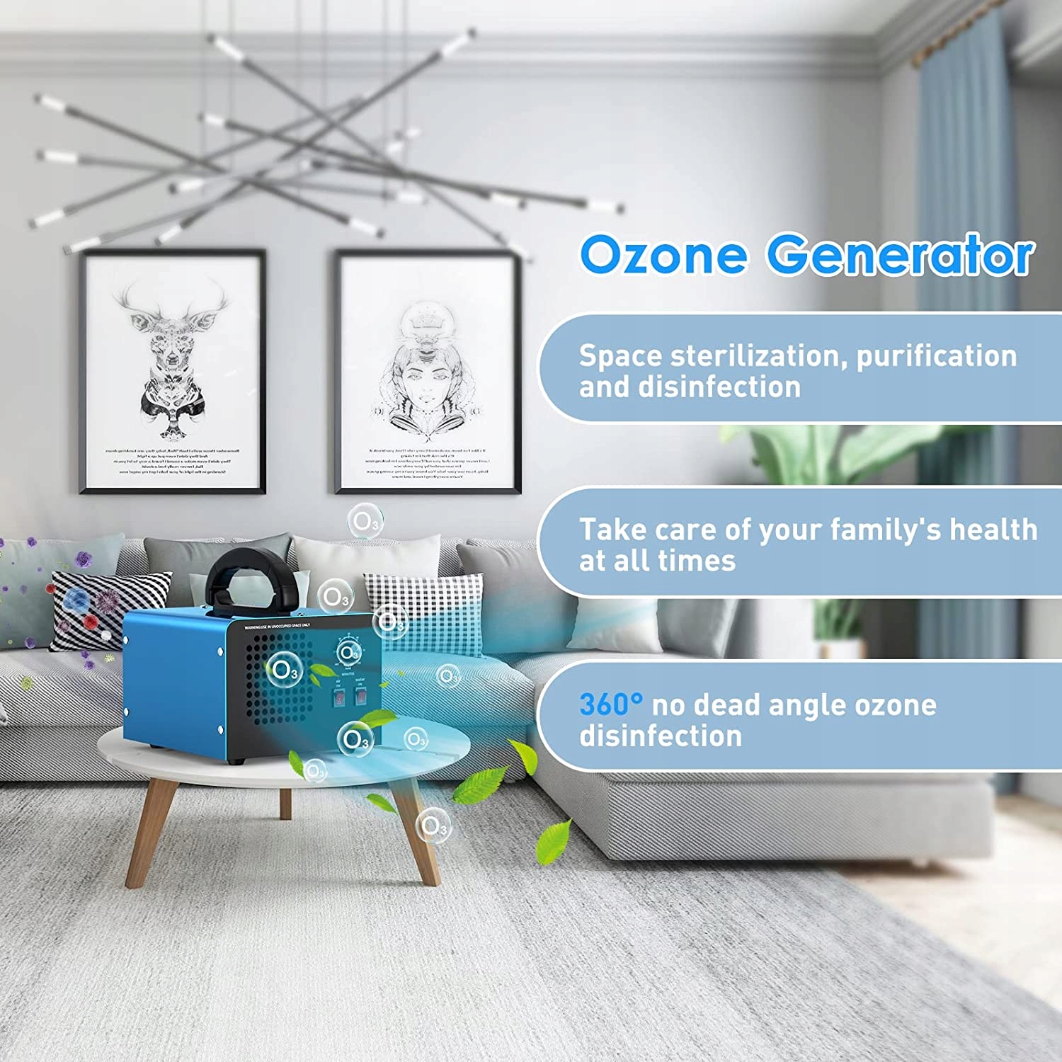 GENERATOR OZONU MOCNY 28 000 MG H ozonator TIMER Producent code 23423