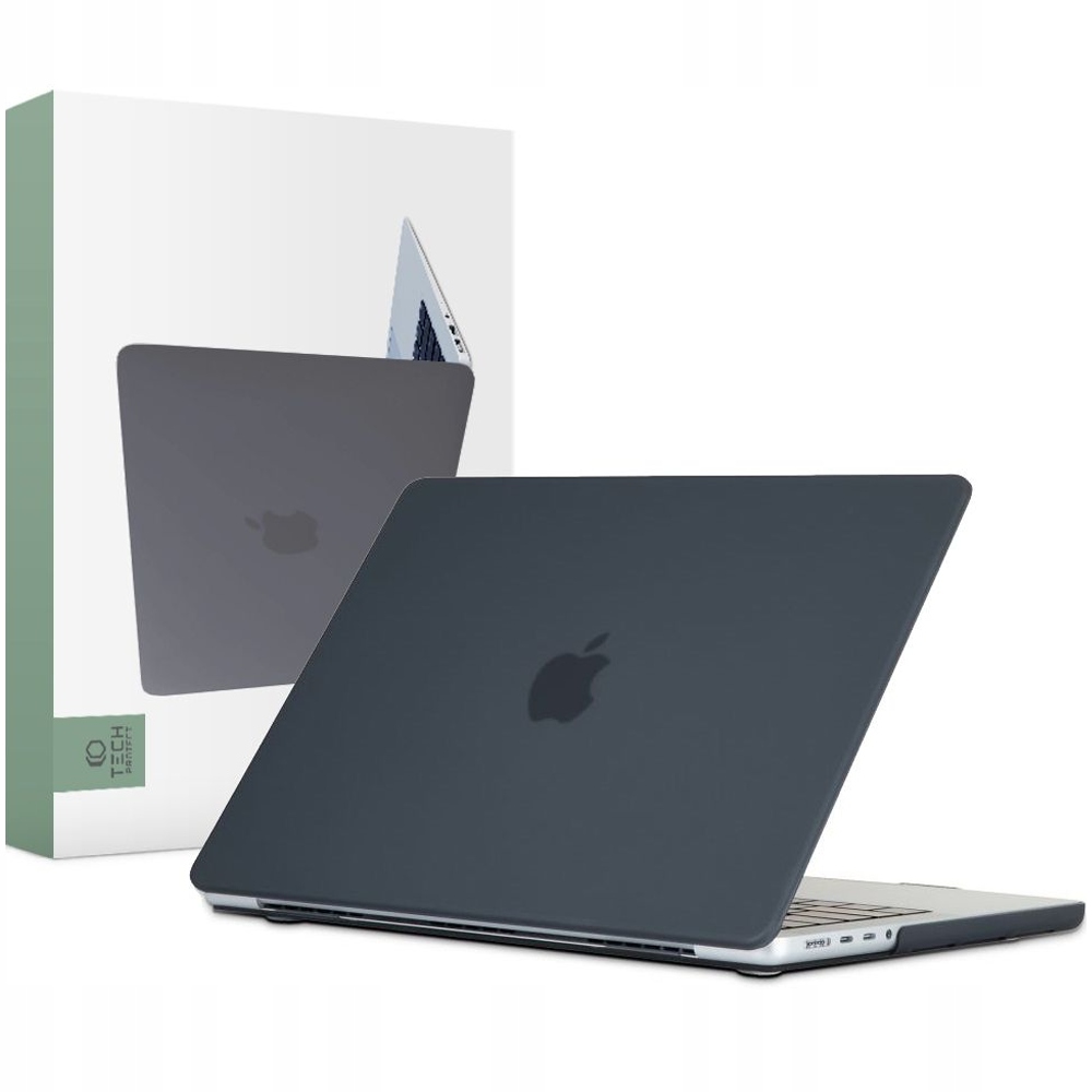 Tech-protect Smartshell Ochranný Kryt Pro Macbook Pro 16 M1 M2 M3 M4 2021-2024 Matný Černý