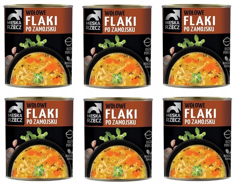 Levně 6x 820g Męska Rzecz Hovězí dršťky po zamojsku Svařovací