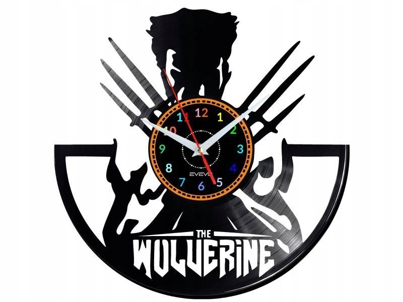 The Wolverine Nástěnné hodiny Vinylová deska Moderní dekorativní jako dárek