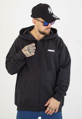 Mikina Prosto S kapucí Zip Logo černá