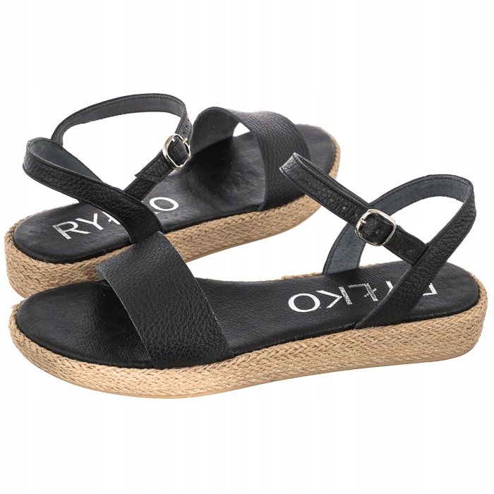 

Buty Damskie Sandały Skórzane Ryłko Czarne 1IFF8