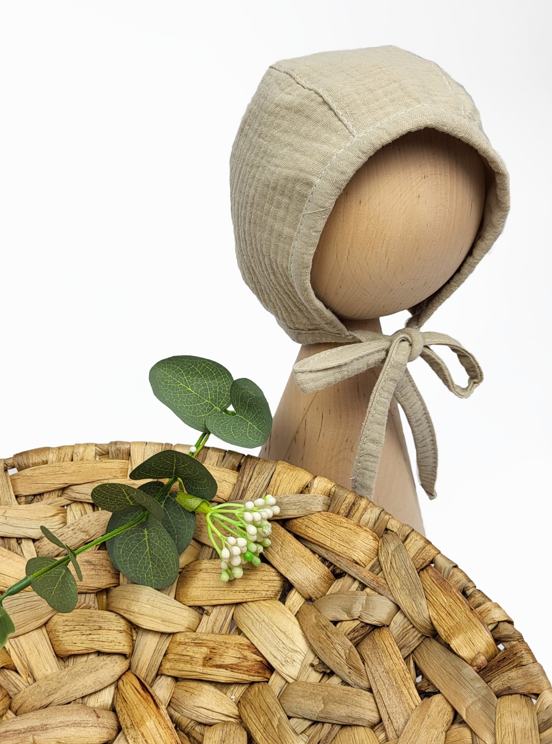 

Czapeczka Bonetka Muślinowa Mamcilale