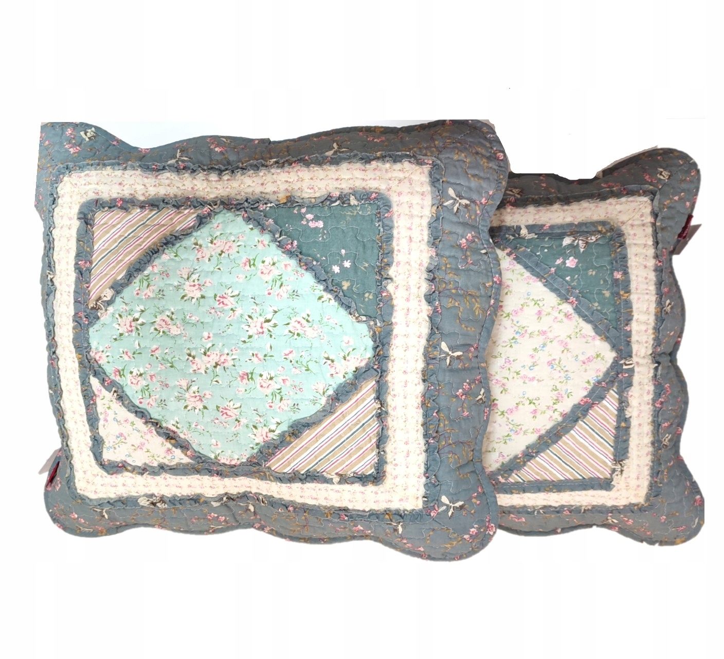 NARZUTA 220x240 2x POSZEWKA 45x45 BAWEŁNIANA PATCHWORK MULTI Stan opakowania oryginalne