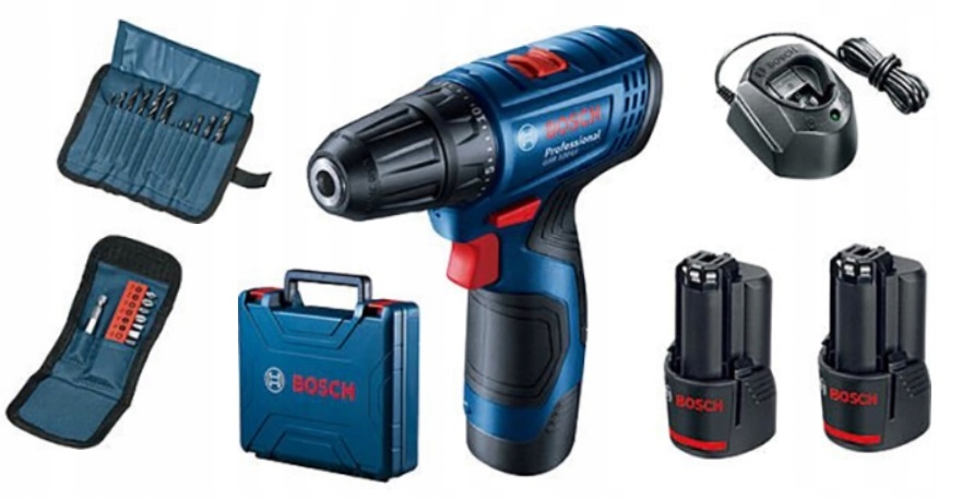 

Wiertarko-Wkrętarka Gsr 120-LI 2x 2,0Ah Bosch