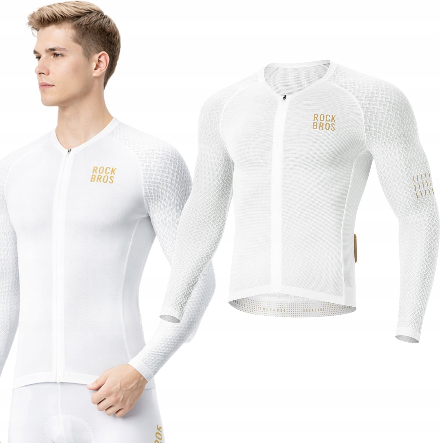 Koszulka Rowerowa Męska Kolarska Na Rower Sportowa Mtb Długa Xs Rockbros