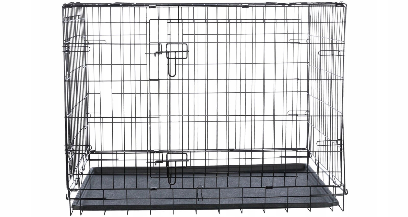 Levně Interiérová klec, plastové dno/lakovaný stříbrná 109x79x71