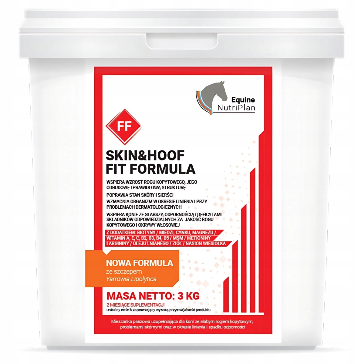Preparat wspierający wzrost rogu kopytowego Enp Skin&hoof Fit Formula