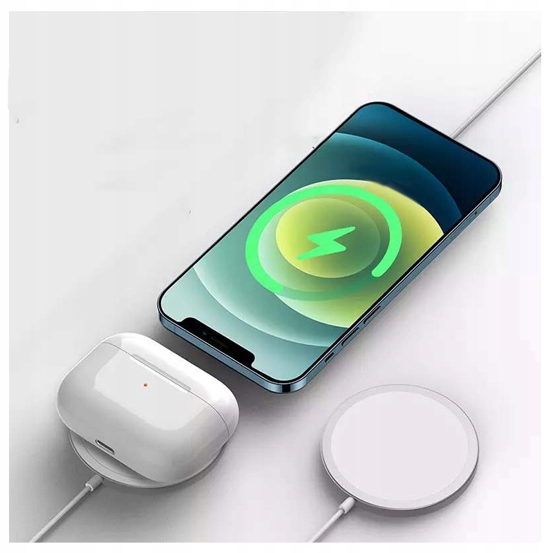 ŁADOWARKA INDUKCYJNA DO IPHONE 12 13 14 15 APPLE BEZPRZEWODOWA SZYBKA 15W Prąd wyjściowy 2000 mA