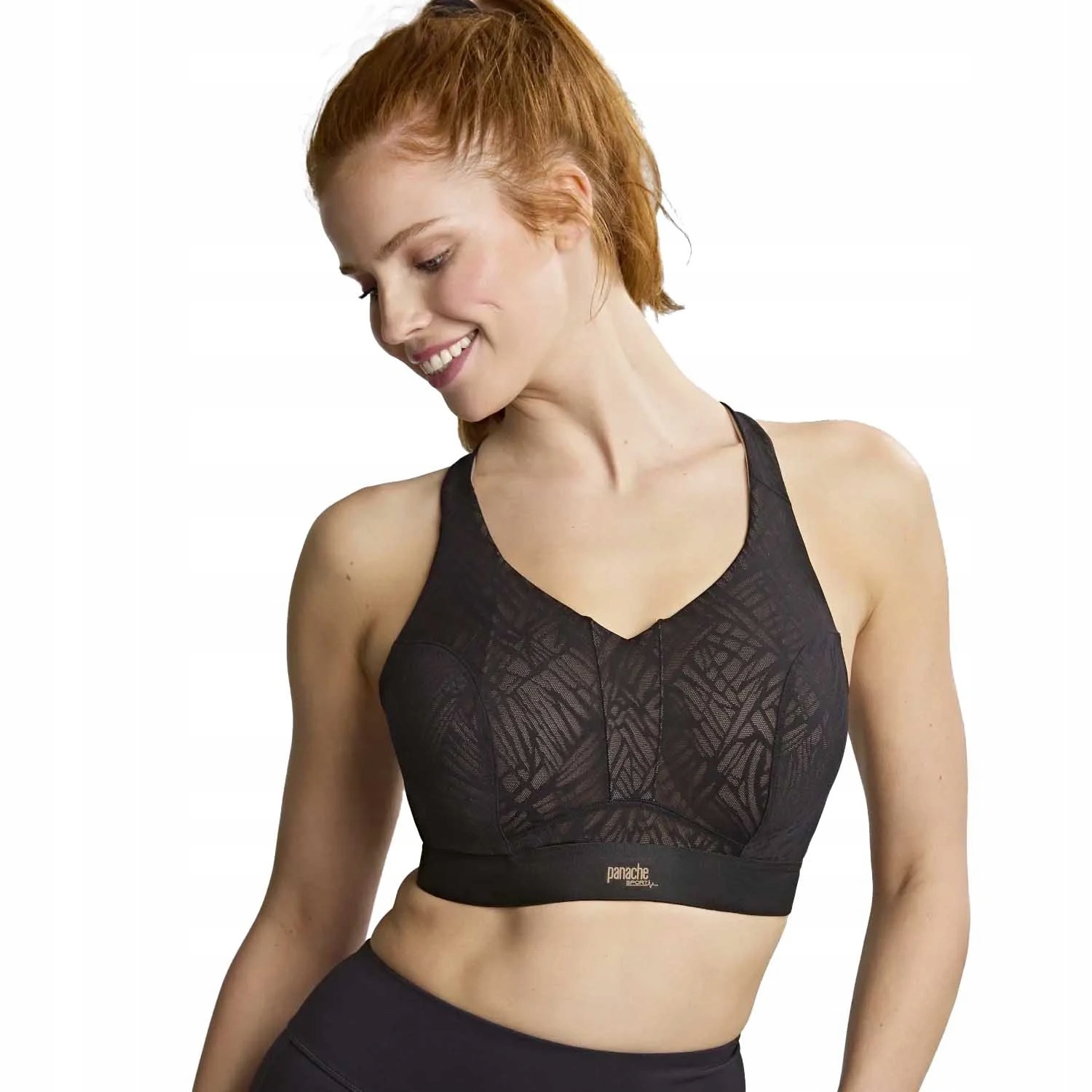 Podprsenka Panache Endurance Wired Non Padded Černo-béžová 32DD