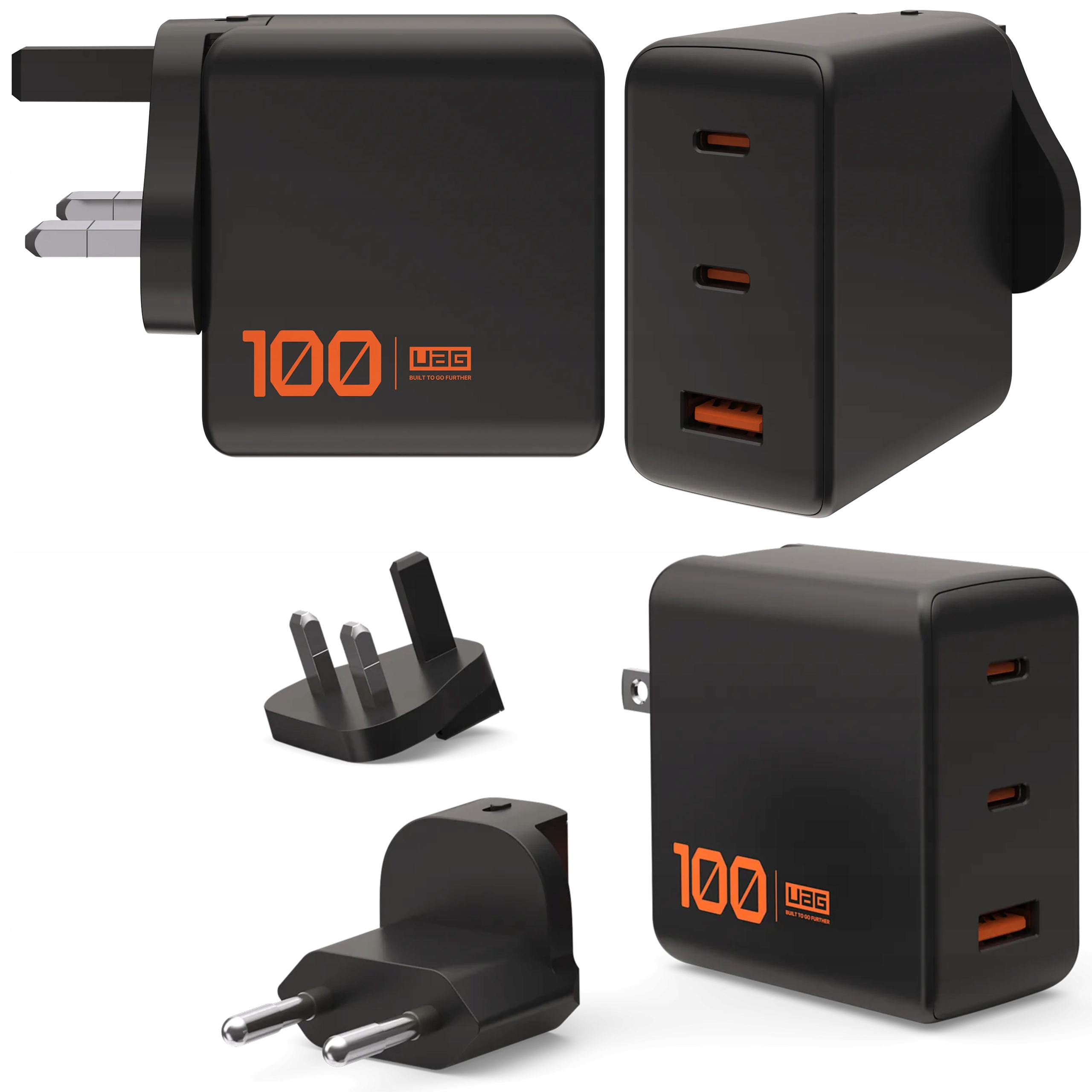Uag Srge Charger Ładowarka Sieciowa 2x Usb-c Usb-a 100W Eu Uk Us