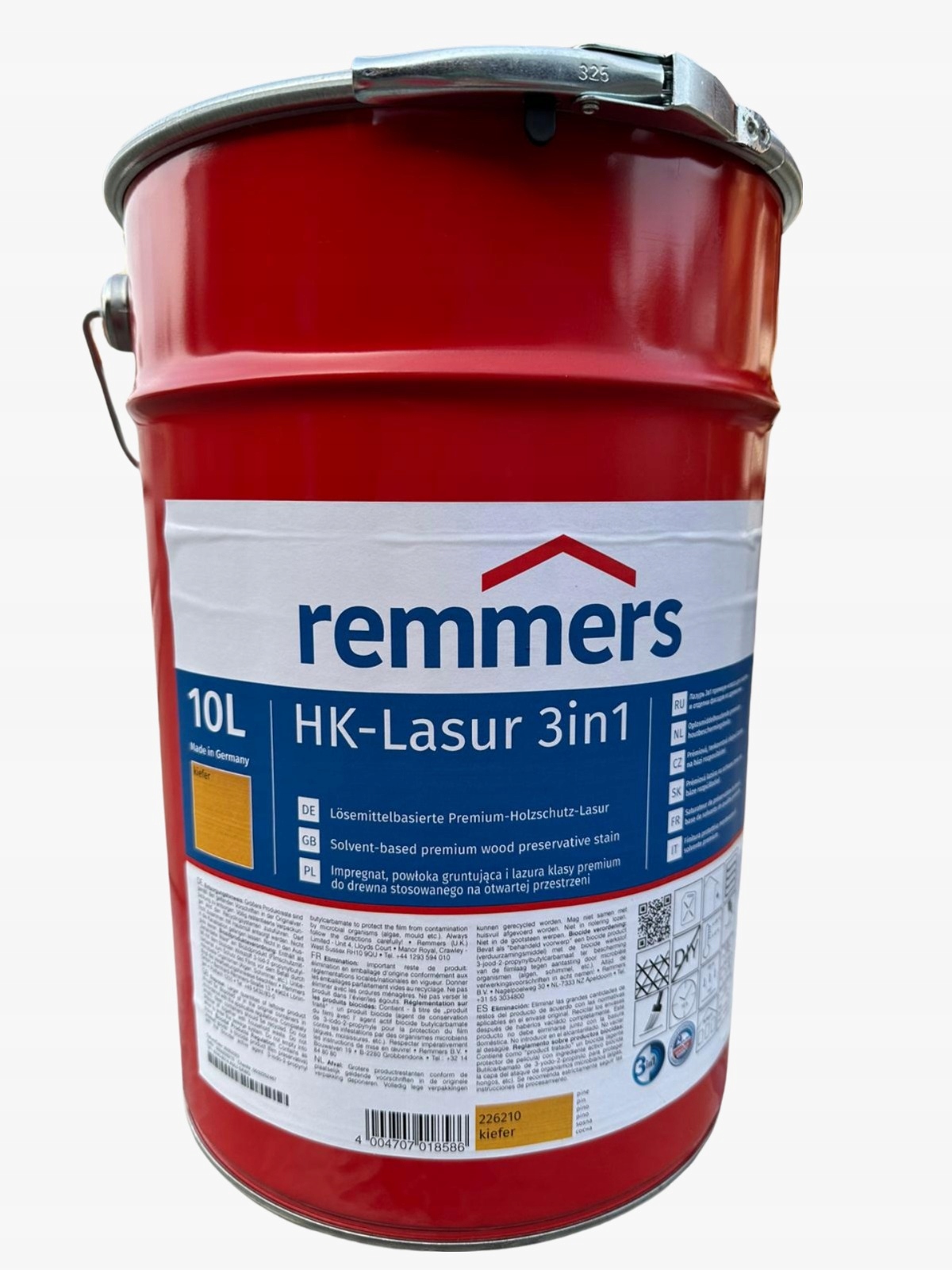 Remmers IMPREGNAT do drewna HK LASUR LAZURA 3w1 10L SOSNA 2262 Kod producenta 2262