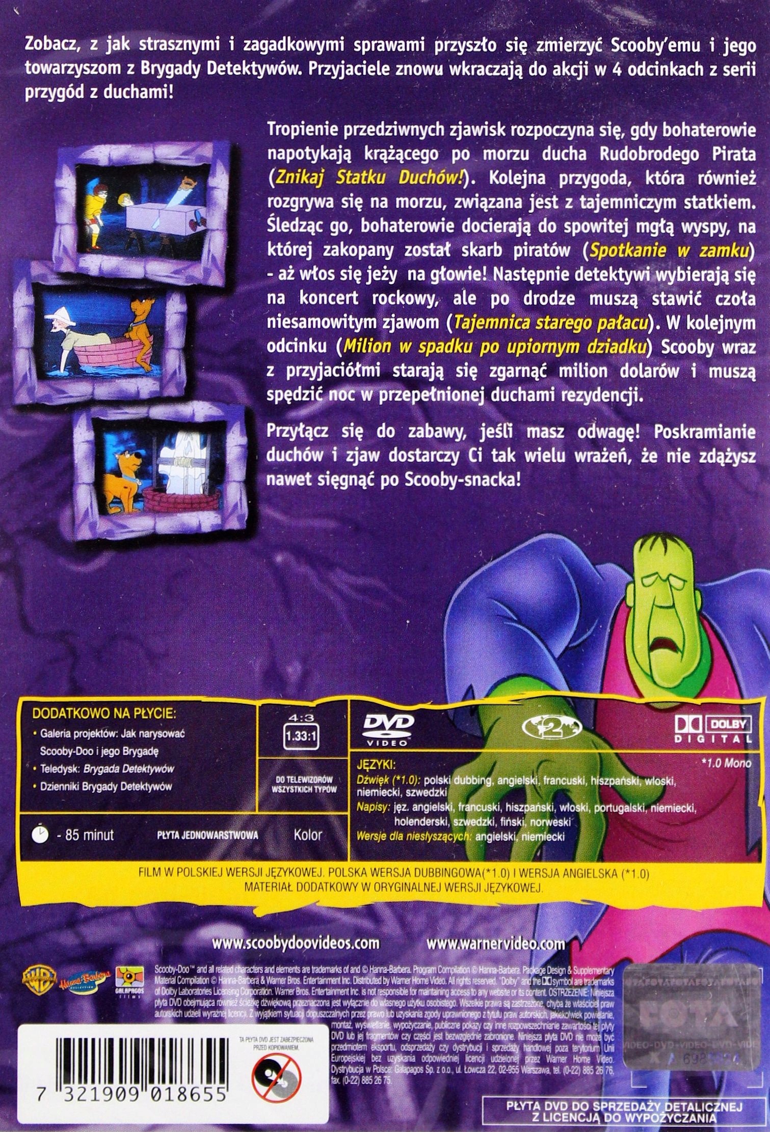 SCOOBY-DOO I CIARKI KOSZMARKI (DVD) Stan opakowania oryginalne