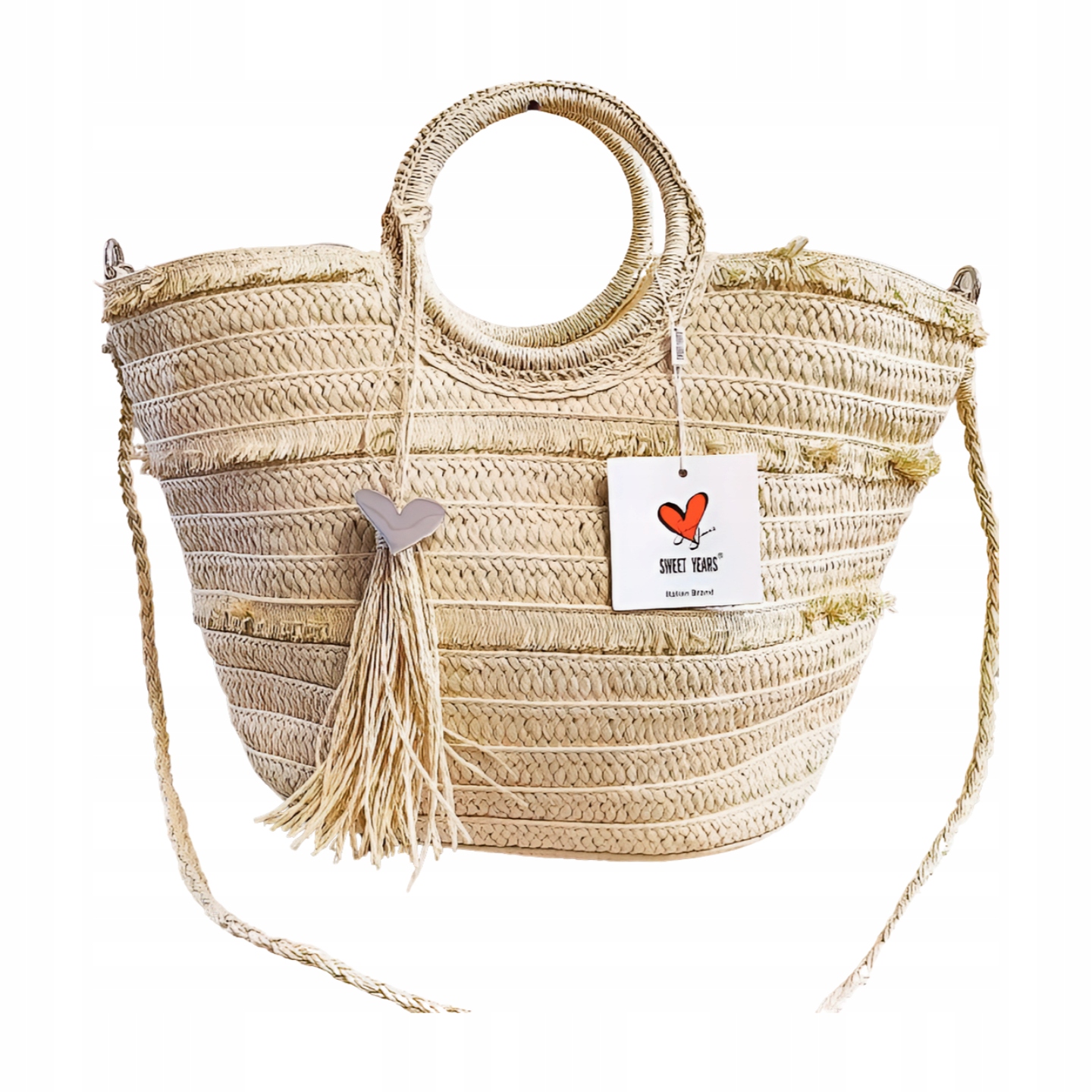 Kabelka shopperka košík béžová