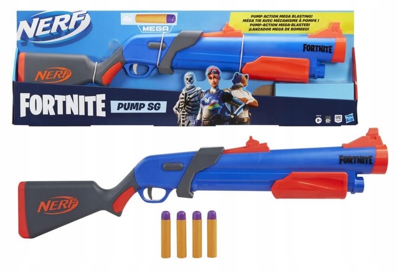 NERF FORTNITE BLASTER WYRZUTNIA PISTOLET PUMP-SG