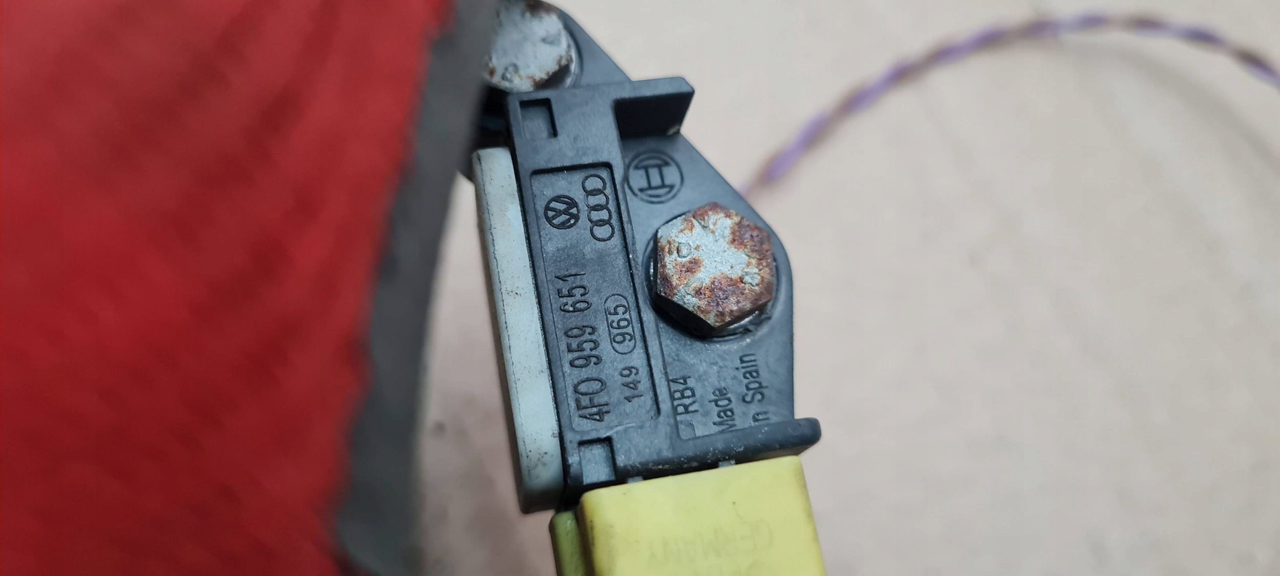 A6 C6 LIFT sensor SENSOR beschleunigungs- aufprall connector contact 4F0959651