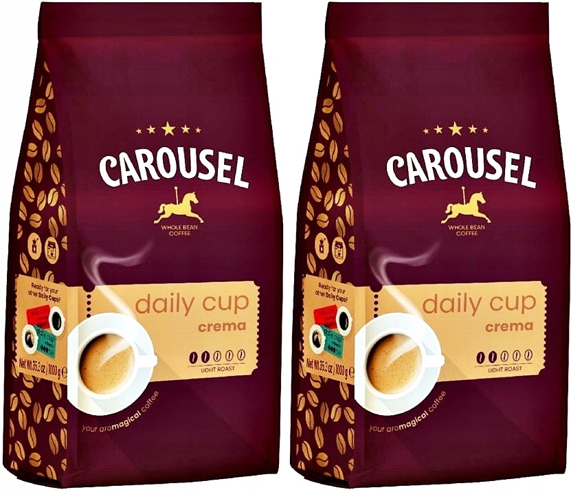 Carousel Daily Cup Crema Kawa ziarnista 2x1000g