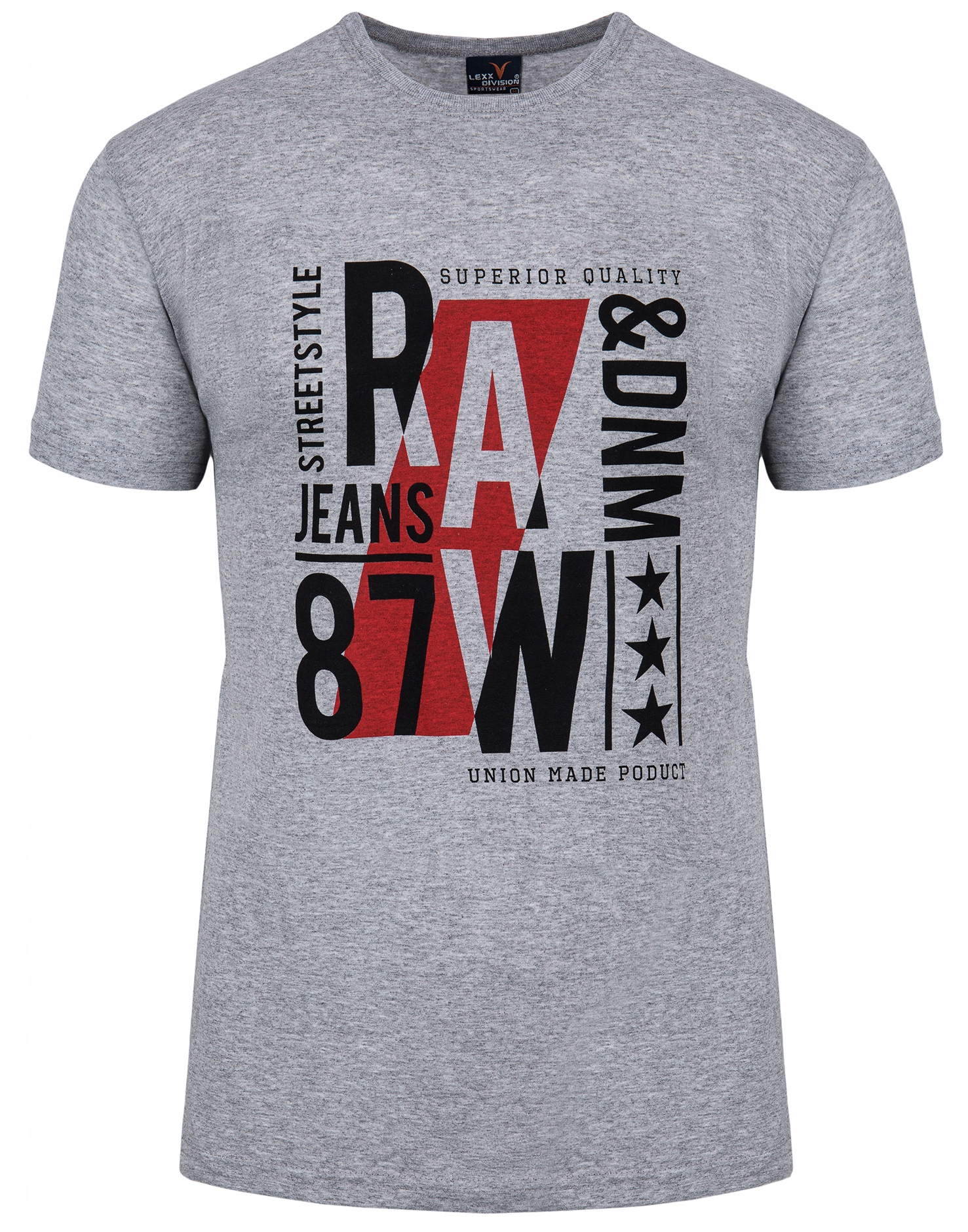 

T-shirt Koszulka Męska RAW87 Szara - L
