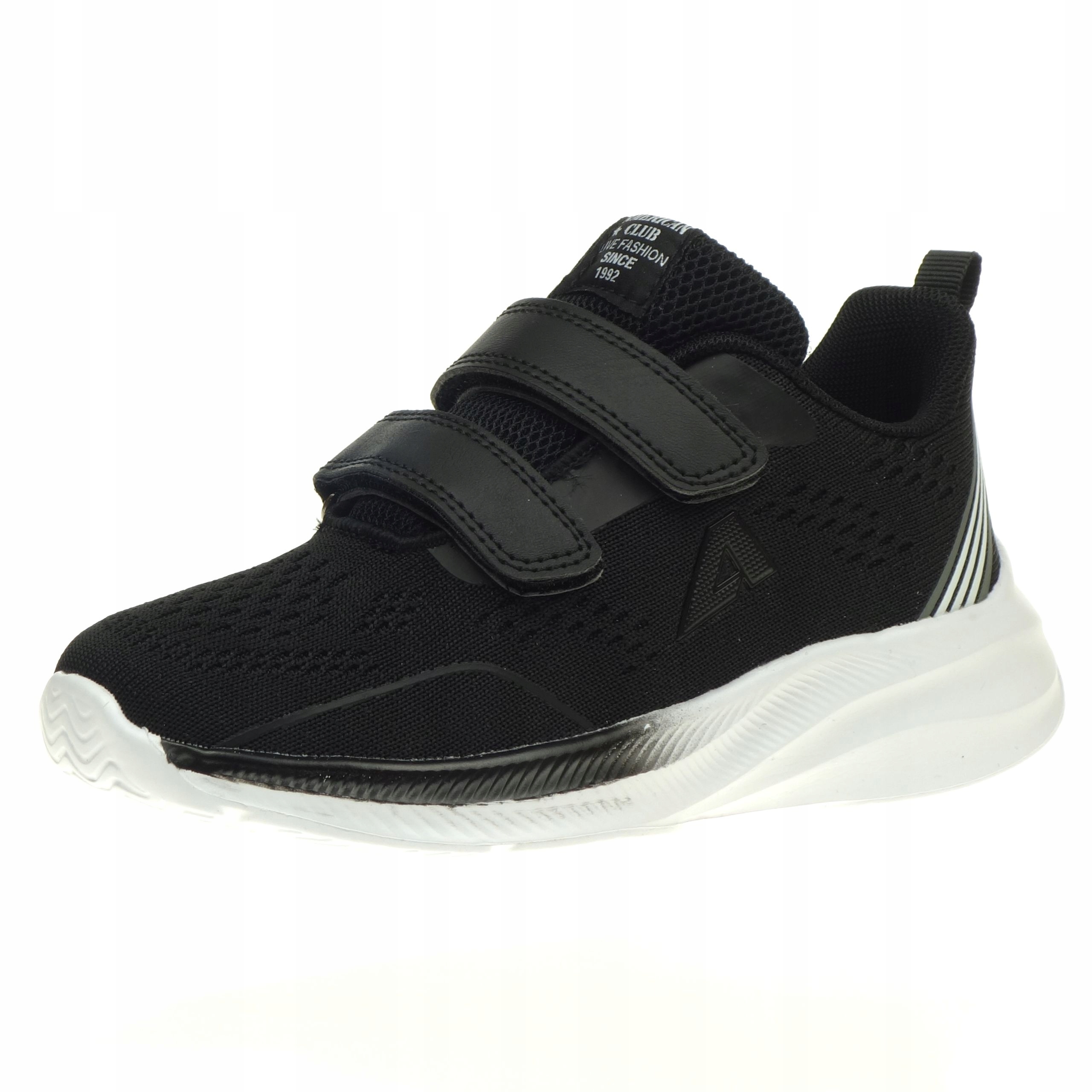 Lekkie Buty Sportowe Dziecięce American Club Adidasy Chłopięce na Rzepy 32