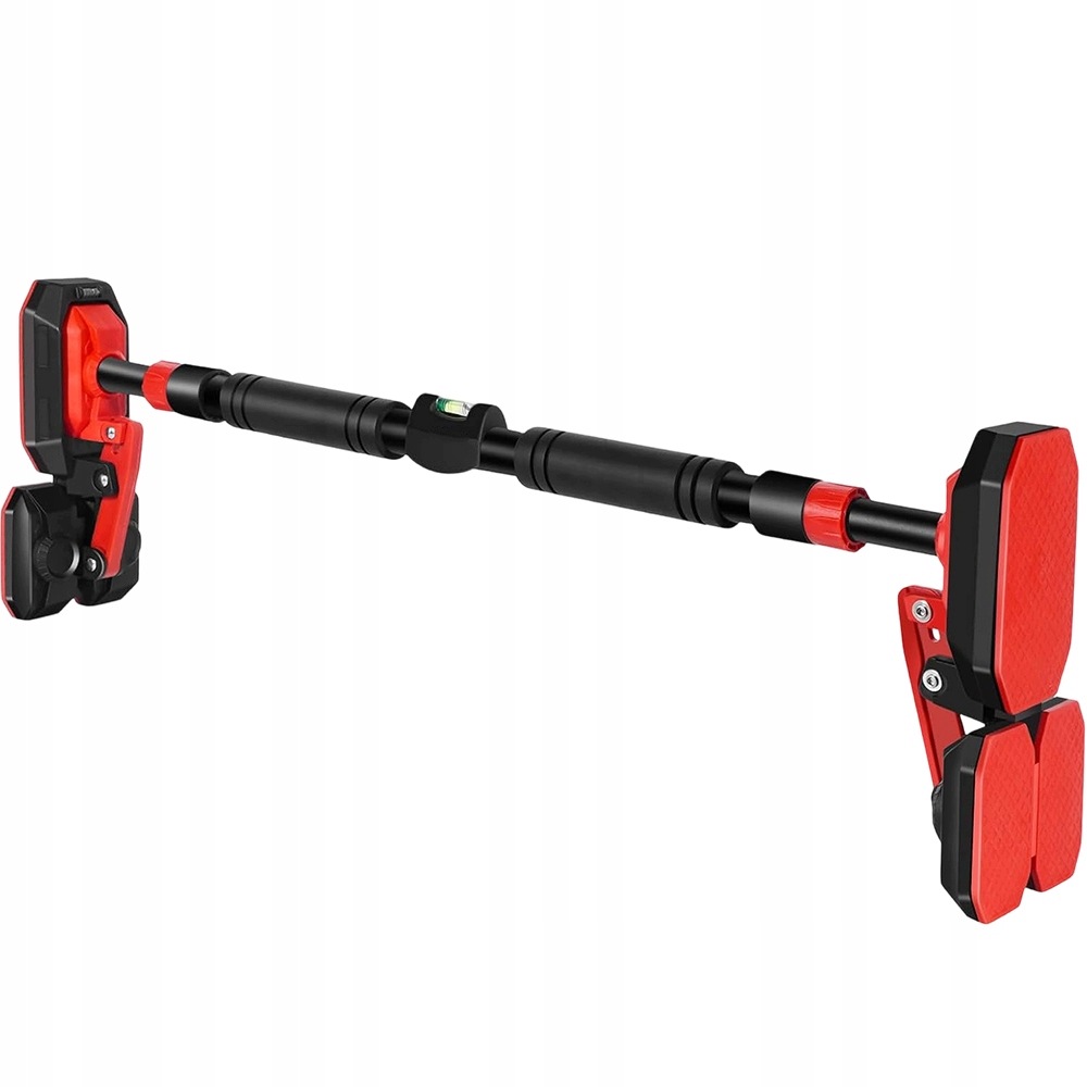 Černo-červená hrazda 76-100 cm s pěnou pro domácí cvičení