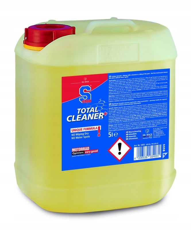 S100 prostriedok v géli na čistenie motocykla 5L
