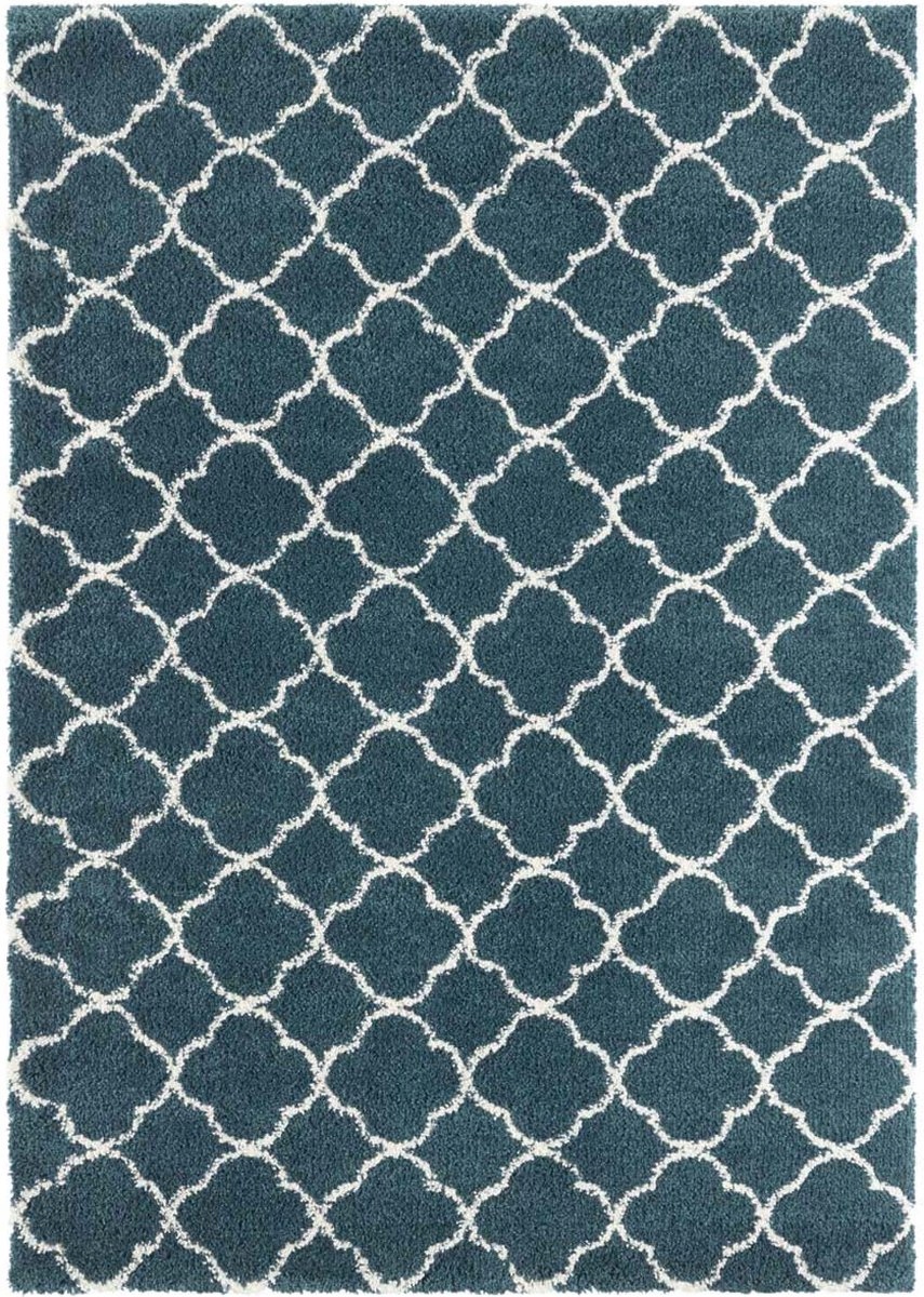 Koberec fľašová zelená, chlpatý Luna 120 x 170 cm