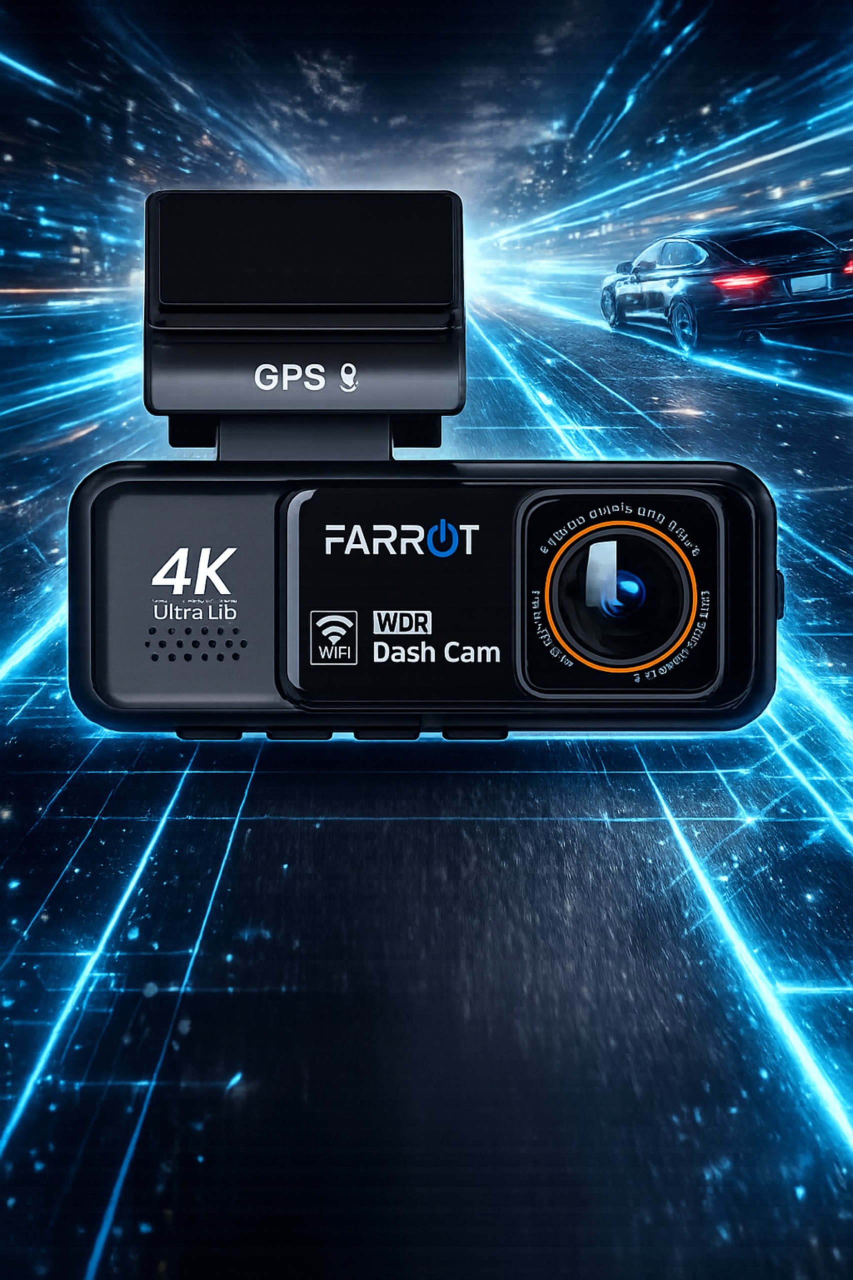 Wideorejestrator samochodowy 4K GPS WiFi kamera przód tył ADAS G-Sensor