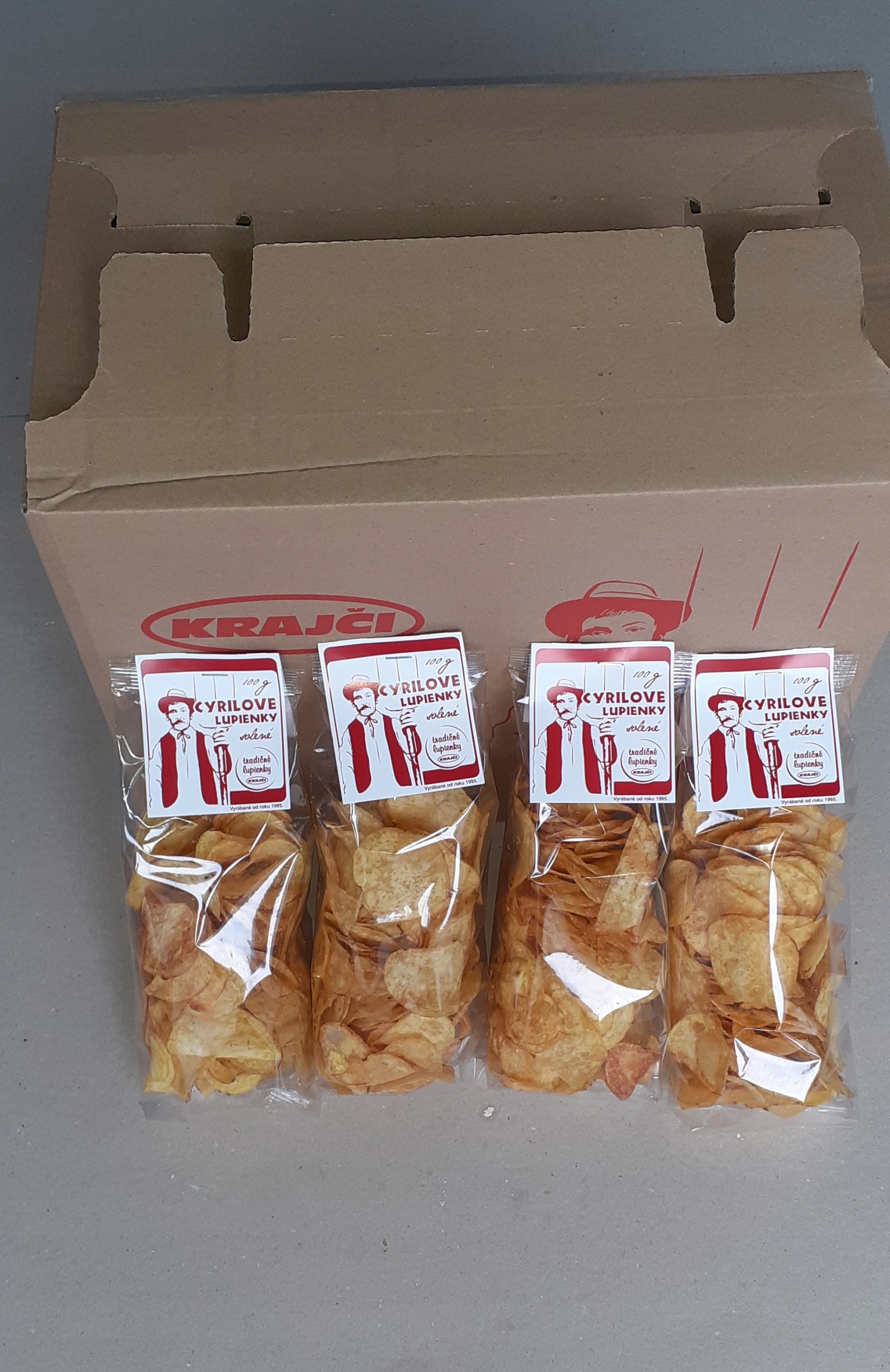 Cyrilovy Bramburky solone czeskie chipsy Zestaw 20 x 100 g