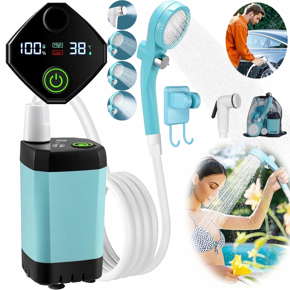 Přenosná Kempingová Sprcha Elektrická Venkovní Sprcha Usb Pro Zahradu