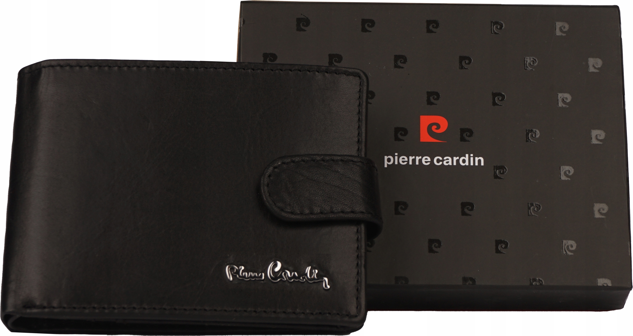 Pierre Cardin Originální velká kožená peněženka pro muže Rfid Secure