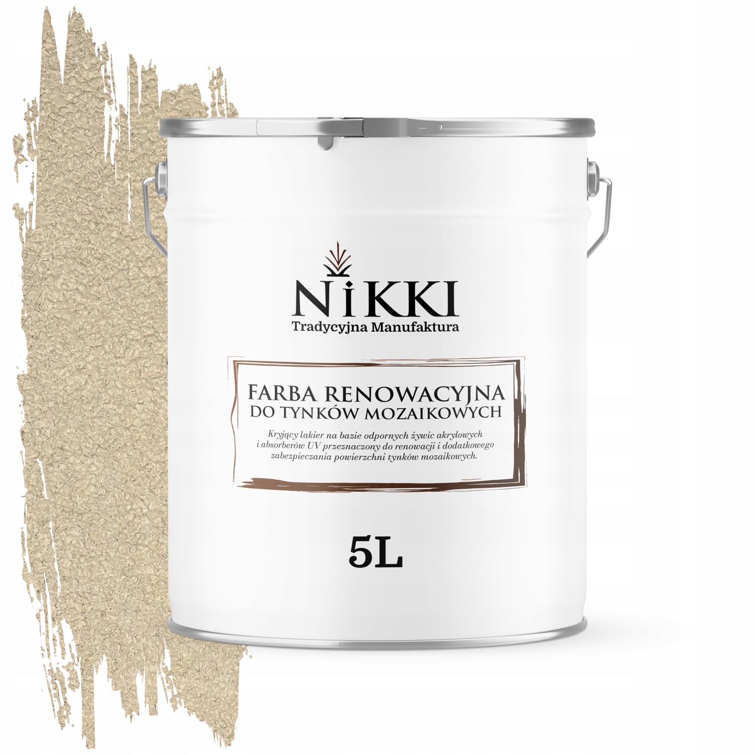 Obnovovacia farba na mozaikovú omietku 5L Obnovená krémová béžová Ral 1015