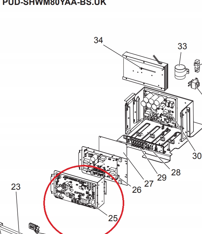 502242 S70E67315 PŁYTA KONTROLERA Mitsubishi Electric