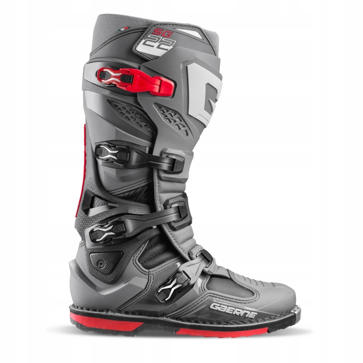 Gaerne Crossové/enduro Topánky Model SG-22 Anthracite/black/red Farba Antrac (43)
