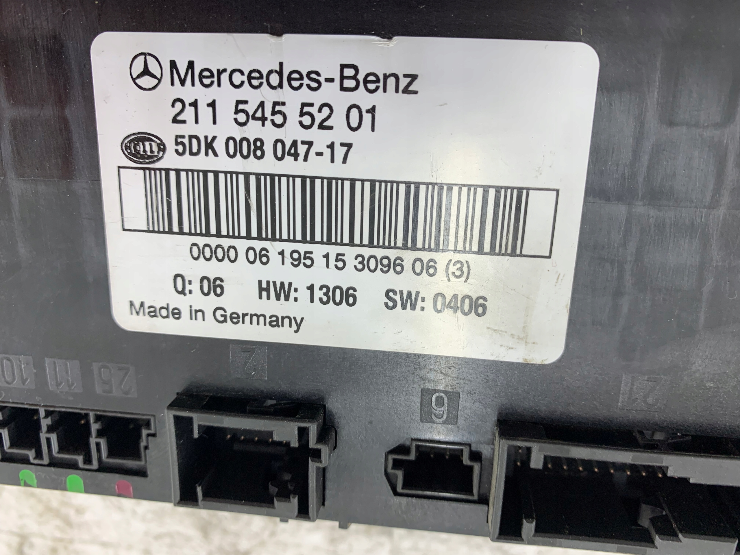 MERCEDES W211 module control unit SAM 2115455201