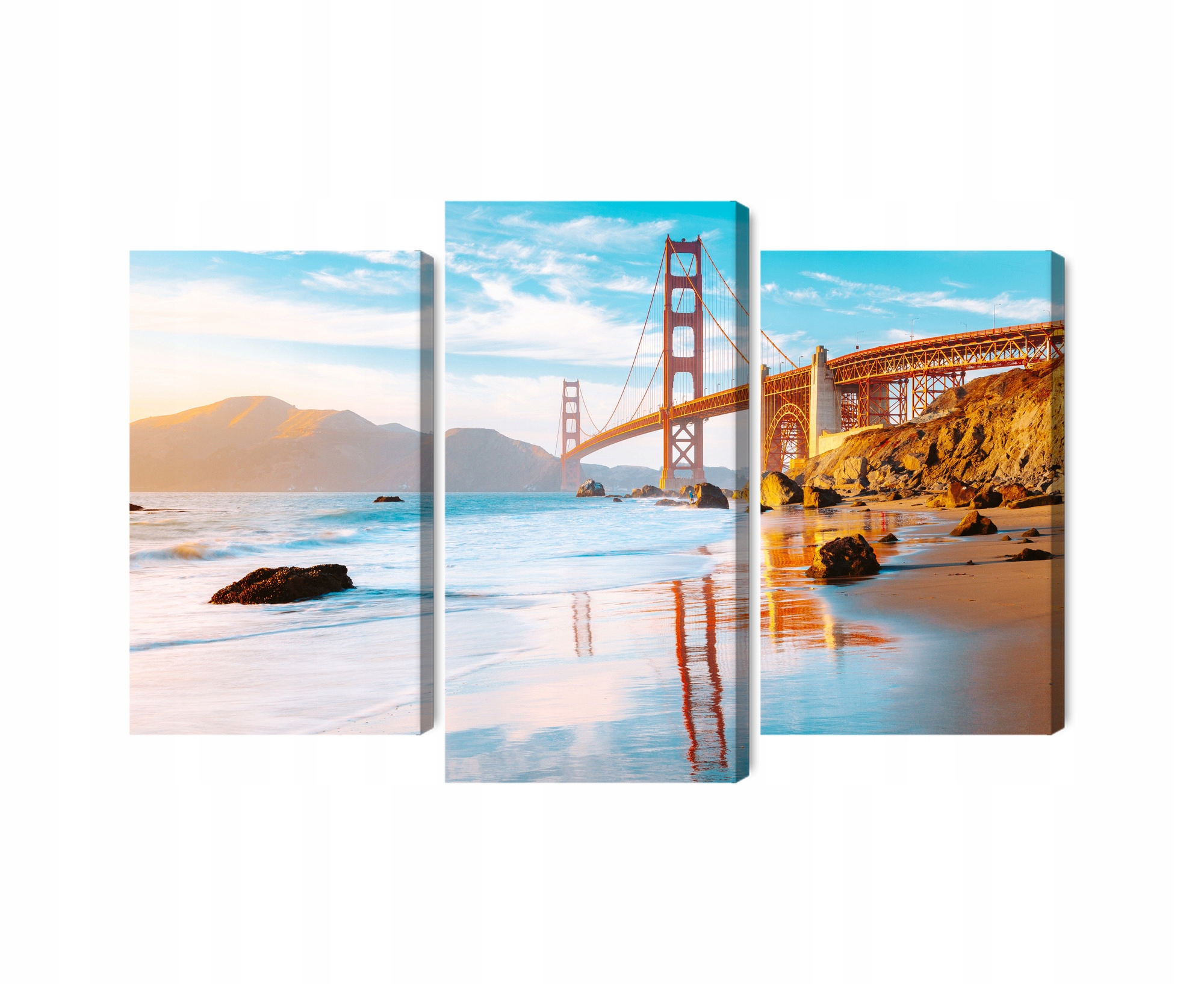 Vícedílný obraz Most Golden Gate v San Franciscu Canvas 150x100