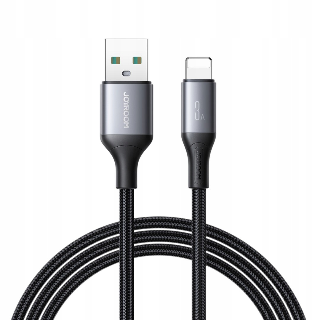 Kabel przewód Usb-a iPhone Lightning 3A 2m czarny